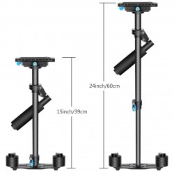 Stabilisateur Manuel 60 cm en Fibre de Carbone