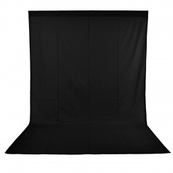 FOND NOIR 3 X 6 MÈTRES