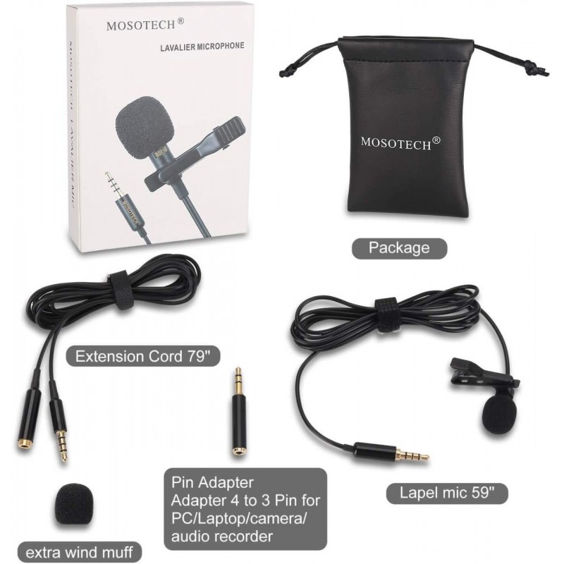 PATONA Premium Microphone avec micro-cravate