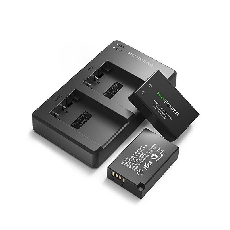 PACK DE CHARGEUR ET 2 BATTERIES LP-E17