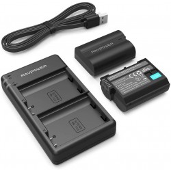 PACK DE CHARGEUR ET 2 BATTERIES PHOTOOLEX POUR NIKON EN-EL15