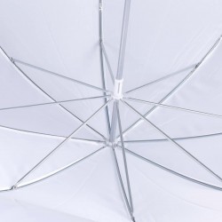 PARAPLUIE REFLECTEUR BLANC TRANSLUCIDE 80CM