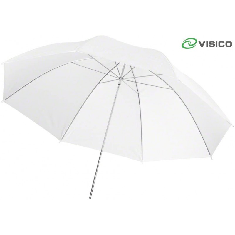 PARAPLUIE REFLECTEUR BLANC TRANSLUCIDE 100CM