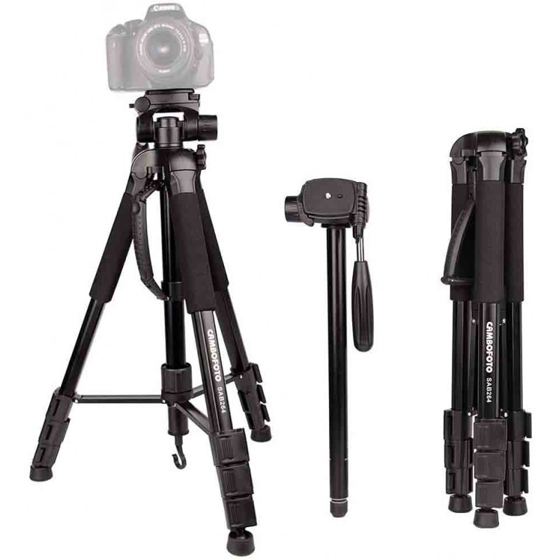 CAMBOFOTO Trépied appareil photo SAB 234 - Noir à prix pas cher