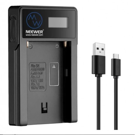 CHARGEUR USB Neewer pour BATTERIE NP F550/NP-F770/NP-F970