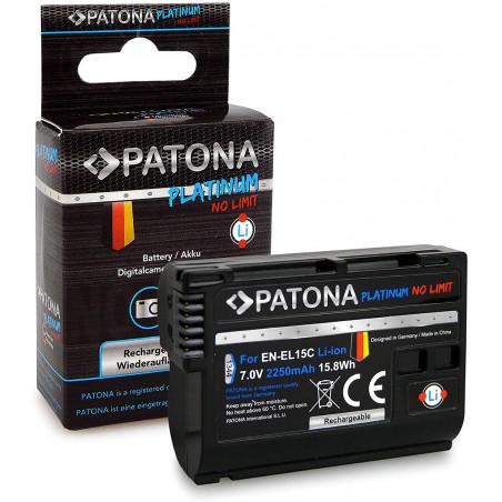 PATONA BATTERY PLATINUM WITH USB-C Input f.Nikon EN-EL15
