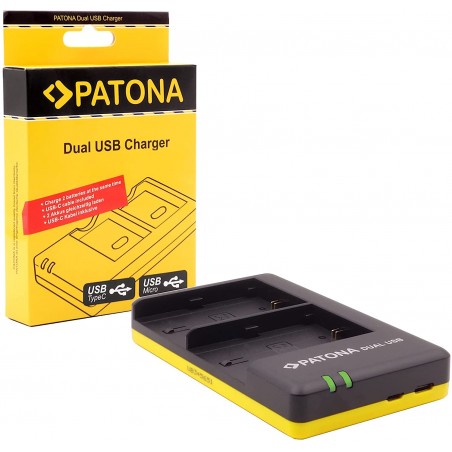 CHARGEUR DOUBLE USB PATONA POUR LP-E6