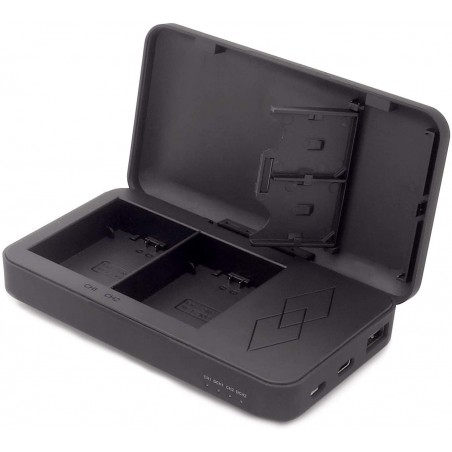 CHARGEUR DOUBLE 3 EN 1 POUR CANON LP-E6 (9891)