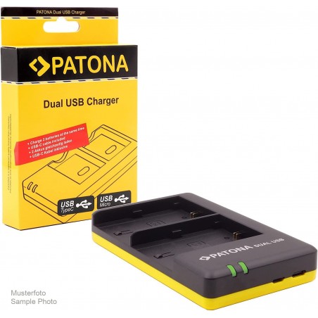PATONA CHARGEUR DOUBLE USB EN-EL14
