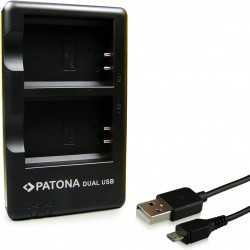 CHARGEUR PATONA DOUBLE USB 1960 POUR CANON LP-E10