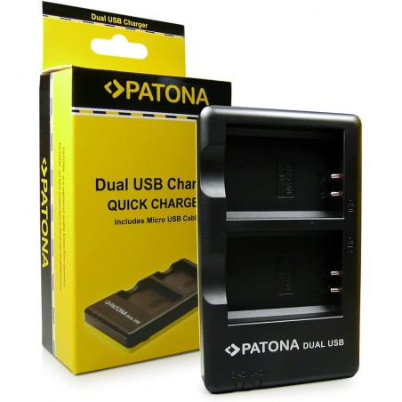 CHARGEUR PATONA DOUBLE USB 1960 POUR CANON LP-E10