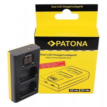 CHARGEUR DOUBLE PATONA 1888 NP-W235 POUR FUJI