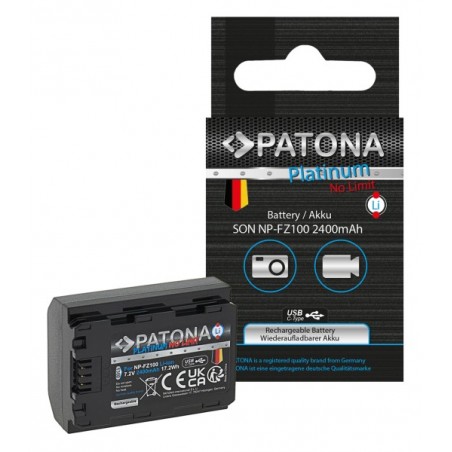 BATTERIE PATONA PLATINUM 1360 NP-FZ100 USB-C