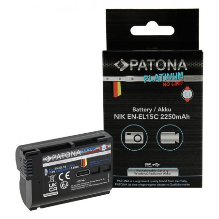 BATTERIE PATONA PLATINUM 1363 EN-EL15C AVEC USB-C
