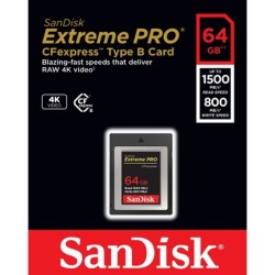 Carte mémoire Sandisk Extreme Pro CFexpress Type B 64 Go