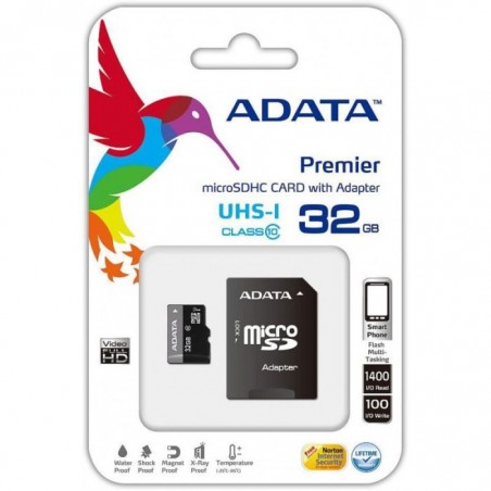 CARTE MEMOIRE MICRO SD 32GO + ADAPTATEUR