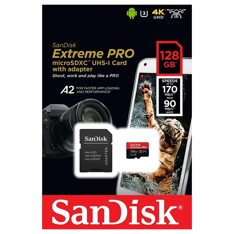 Carte mémoire SanDisk 128GB Ultra®microSDXC™ UHS-I 