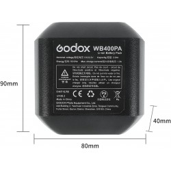 GODOX BATTERIE WB400P POUR FLASH AD400 PRO
