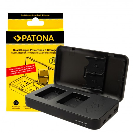 CHARGEUR DOUBLE 3 EN 1 PATONA 1724  FOR SONY NP-FW50