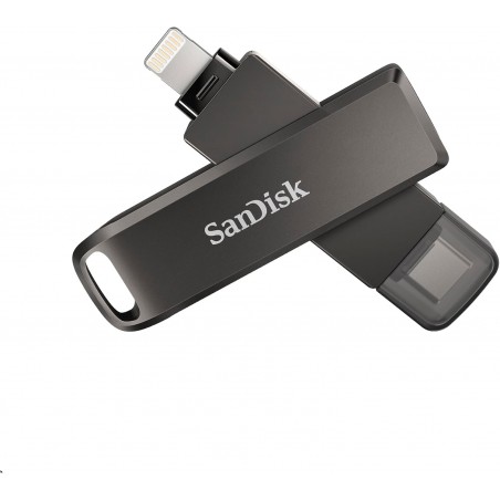 SANDISK IXPAND FLASH DRIVE LUXE 64G POUR IPHONE/IPAD/USB-C LIGHTNING