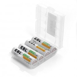 Lot de 4 Piles AA Rechargeables 2800mAh