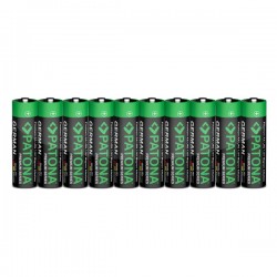 PATONA PREMIUM  4222 LOT DE 10 PILES AA ALKALINE