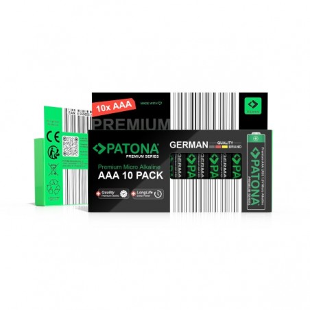 PATONA PREMIUM  4221 LOT DE 10 PILES AAA ALKALINE
