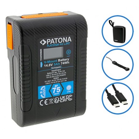 BATTERIE V-MOUNT PATONA PLATINUM 1382 BP-75
