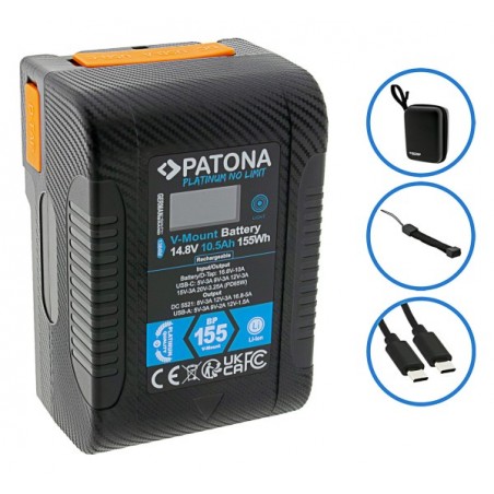 BATTERIE V-MOUNT PATONA PLATINUM 1384 BP-155