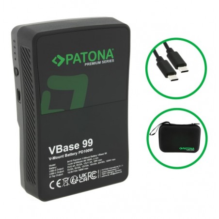BATTERIE PATONA PREMIUM V-MOUNT 9419 VBASE 99 PD100W