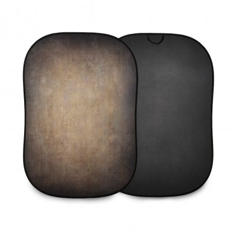 VINTAGE COLLAPSIBLE 1,5 x 2,1M WALNUT/PEWTER FULL VIEW